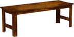 Two-Seat Wooden Park Bench with Slatted Design