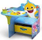 Baby Shark Chair Desk with Storage Bin - Ideal for Arts & Crafts, Snack Time, Homeschooling, Homework & More by Delta Children