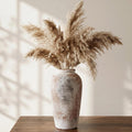 Large Vintage Ceramic Vase - 11 Inch Farmhouse Rustic Flower Vase,Large Vases for Decor Living Room Dining Table Home Decor and Housewarming Gift