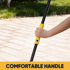 Yocada Heavy-Duty Corn Broom Commercial Indoor Outdoor Broom 59.8 inch Tall for Courtyard Garage Lobby Mall Market Floor Home Office Leaves Stone Dust Rubbish