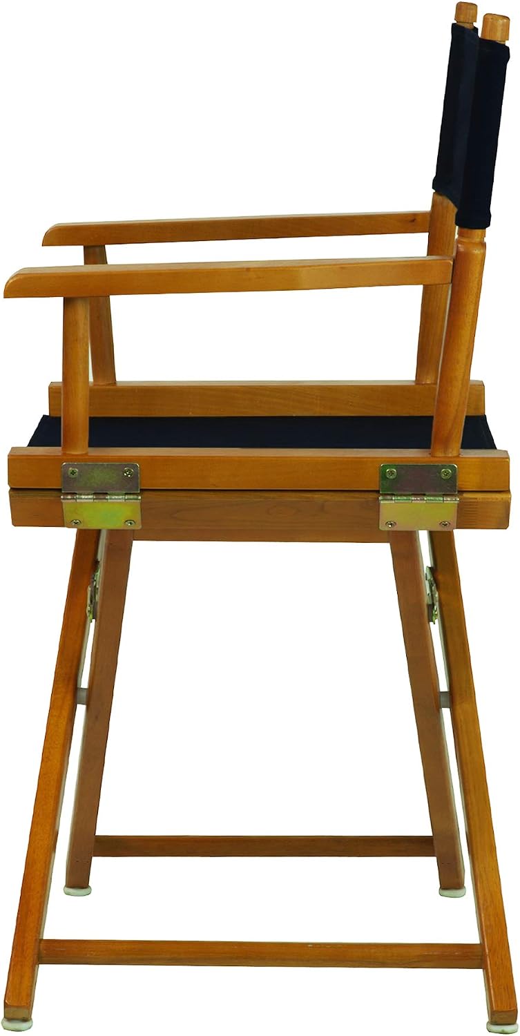 Casual Home 18" Director's Chair Honey Oak Frame with Navy Canvas
