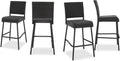 Christopher Knight Home Neal Outdoor Wicker Barstools, 4-Pcs Set, Dark Brown