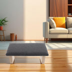 Yardwe Foldable Meditation Bench Wooden Stool Deep Gray Ergonomic Sitting Stool Prayer Bench for Yoga and Mindfulness Practice