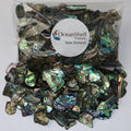 Abalone (Pāua) Shell Pieces-7.05oz Pack-for Crafts, Jewelry Making, Resin Art, Inlay, Home Decorations, Fishtank Supplies, DIY Projects - Satin,Fines- .19"-.59"- 7.05oz (200grams)