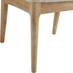 Modern Dining Chairs Set of 2, Fabric Upholstered Kitchen Chairs with Cane Webbing Back and Rubberwood Frame, Beige and Natural for Dining Room
