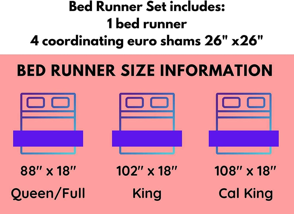 Ruffled Bed Runner Soft 600TC Egyptian Cotton 1 Piece Ruffled Bed Runner King Size (102" x 18") Decorative Bed Scarf [White Solid]