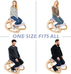 VDNEND Knee Chair Ergonomic for Office,Rocking Kneeling Chair Desk,Adjustable Posture Chairs for Relieve Neck or Back Pain,Balance Chairs for Work,Meditation,Home,Gifts for Men,Women,Her,Him