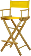 Casual Home 230-00/021-34 Director Chair 30" - Bar Height Natural Frame/Gold Canvas