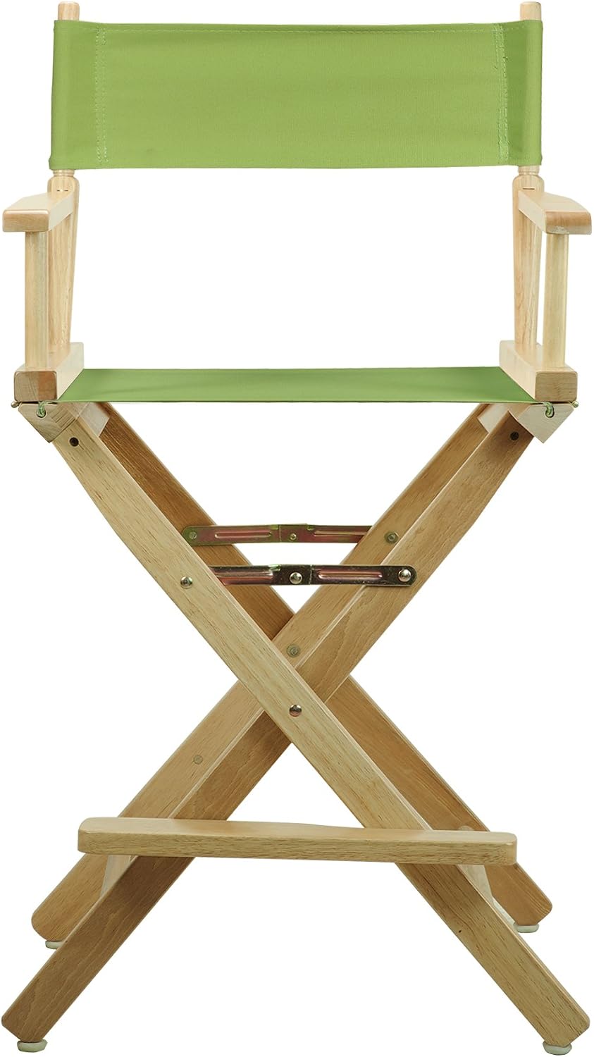 Casual Home 220-00/021-72 Director Chair 24" - Counter Height Natural Frame/Lime Green Canvas