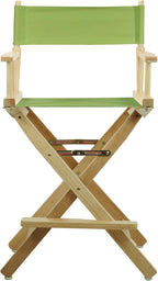 Casual Home 220-00/021-72 Director Chair 24" - Counter Height Natural Frame/Lime Green Canvas