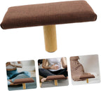 Ergonomic Wooden Prayer Bench with Cotton Cloth Cushion, Versatile Sitting Stool, and Activities at Home