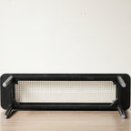 47.24" Modern Oak Wood Dining Bench with Woven Rattan Seat Solid Wood Entryway Bench for Bedroom End of Bed Living Room, Black