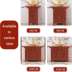 Large-Capacity Prayer Cabinet, Altar Table with Drawers, Solid Thickened Bamboo Board with Retro and Elegant Chinese carvings, Suitable for Entrance, Living Room, Bedroom 68cm
