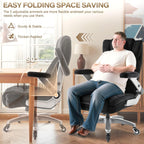 Fabric Big and Tall Office Chair 600LBS Capacity with 5D Flip Arms,Heavy Duty Cloth Computer Chair,Plus Size High Back Desk Chair with Wide Pocket Spring Seat