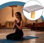 Meditation Bench Portable Kneeling Stool | Wooden 31×16×16cm Prayer Seat Zen Sitting Bench Foldable Balance Stool for Mindfulness Yoga Sensory Training Quiet Meditation Support