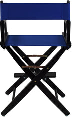 American Trails Extra-Wide Premium 24" Director's Chair Black Frame with Royal Blue Canvas, Counter Height