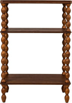 Creative Co-Op Bobbin Leg Rectangle Wood Accent Table, Walnut