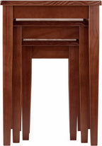 Winsome Regalia Nesting Accent Tables, for Living Room, Walnut, Set of 3