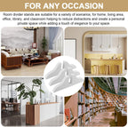 6 Pack Room Divider Stand for Foldable Screen Brackets, Room Divider Stand with Screws, Folding Privacy Screen Holder for Hotel Home Office(White)