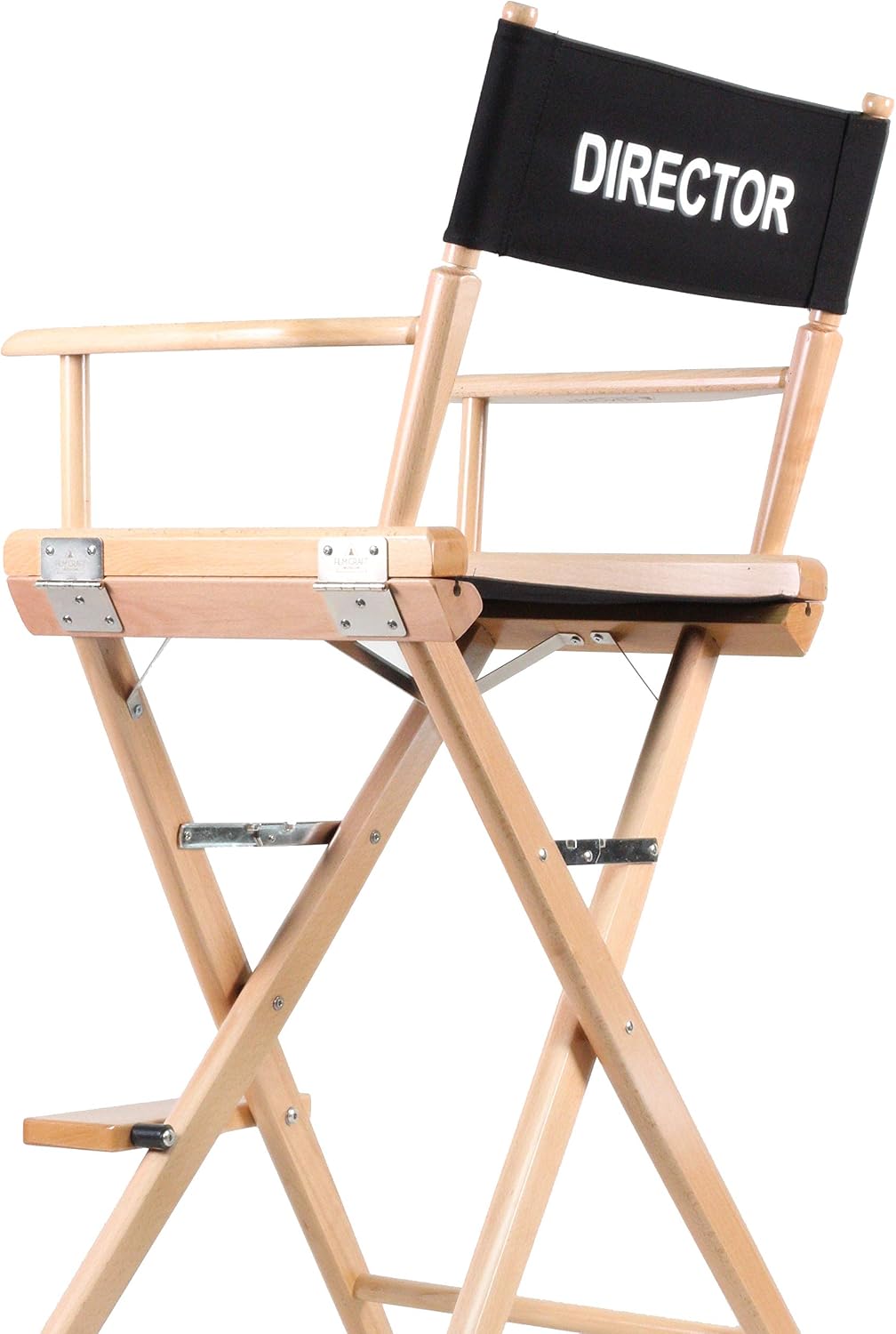 Filmcraft Professional Grade Studio Director's Chairs (30" Bar Height, Natural Finish, Printed Director Canvas)