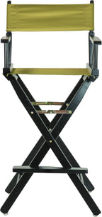 Casual Home 30" Director's Chair Black Frame-with Olive Canvas, Bar Height