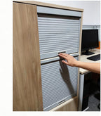 Custom Plastic Roll Up Tambour Storage Cabinet Doors for Kitchen/Garage/Campervan