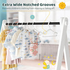 Baby Hangers Kids Plastic Hangers for Closet Non-Slip Toddler Hanger for Infant Child Clothing, Small Children Hanger Ideal for Boys and Girls Closet Pants Coats Skirts - 30 Pack, White