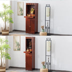 Meditation Cabinet with Drawers and Shelves, Altar Table with Large Storage Space, Elegant and Atmospheric Prayer Furniture, Suitable for Entrance, Living Room, Study Rose Color 50cm