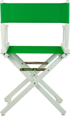 Casual Home 18" Director's Chair White Frame with Green Canvas