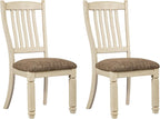 Signature Design by Ashley Bolanburg 20" Upholstered Dining Room Chair, Set of 2, Antique White