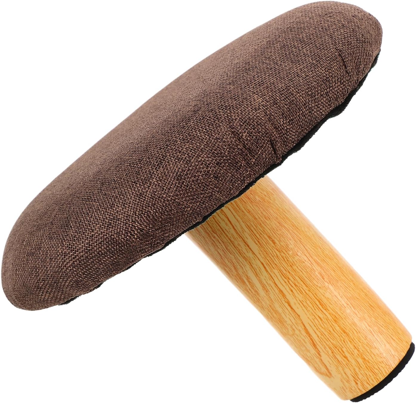 Ergonomic Wooden Bench for Posture Correction with Soft Cloth Surface Solid Wood Construction Multipurpose Prayer and Office Stool for Comfortable and Seating
