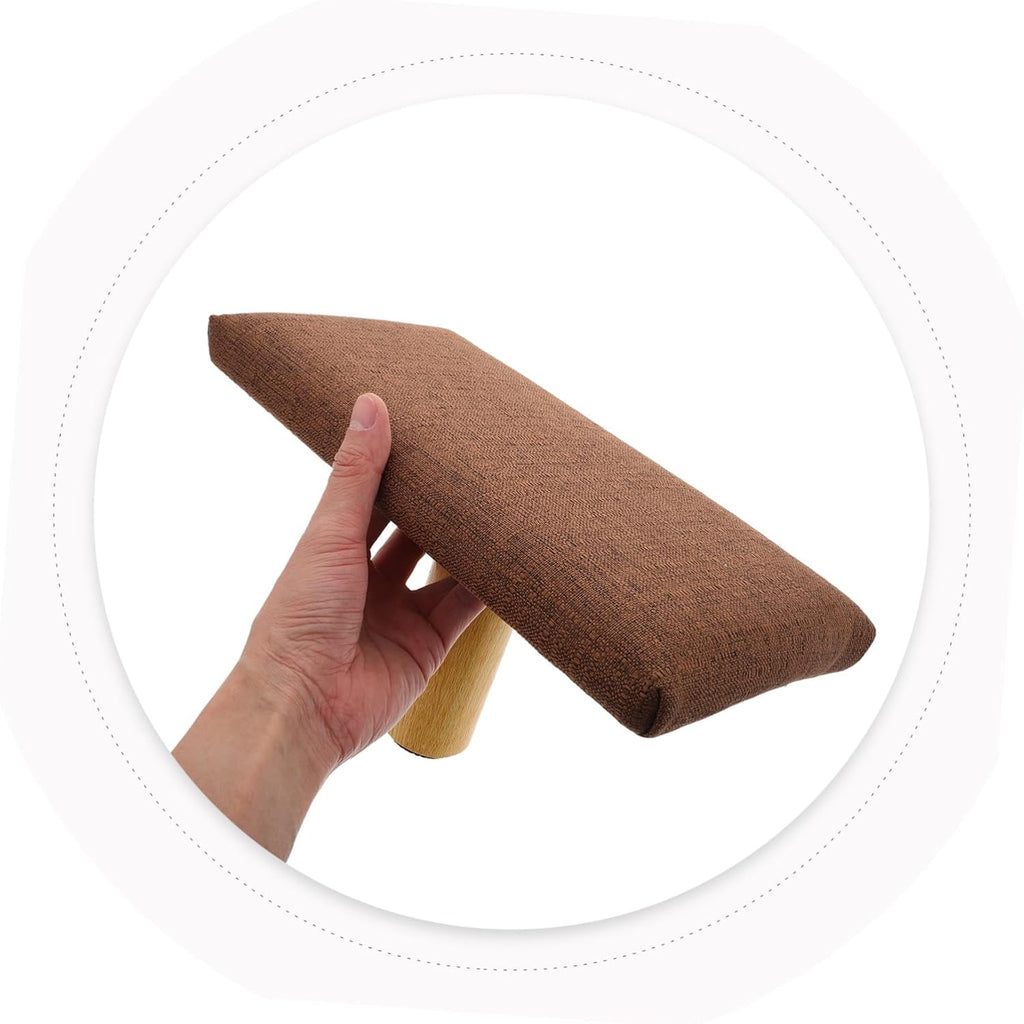 Mikikit Wooden Seiza Bench Small Stool for Posture Correction Ergonomic Chair Suitable for Height Under 150cm Home Zen Practice