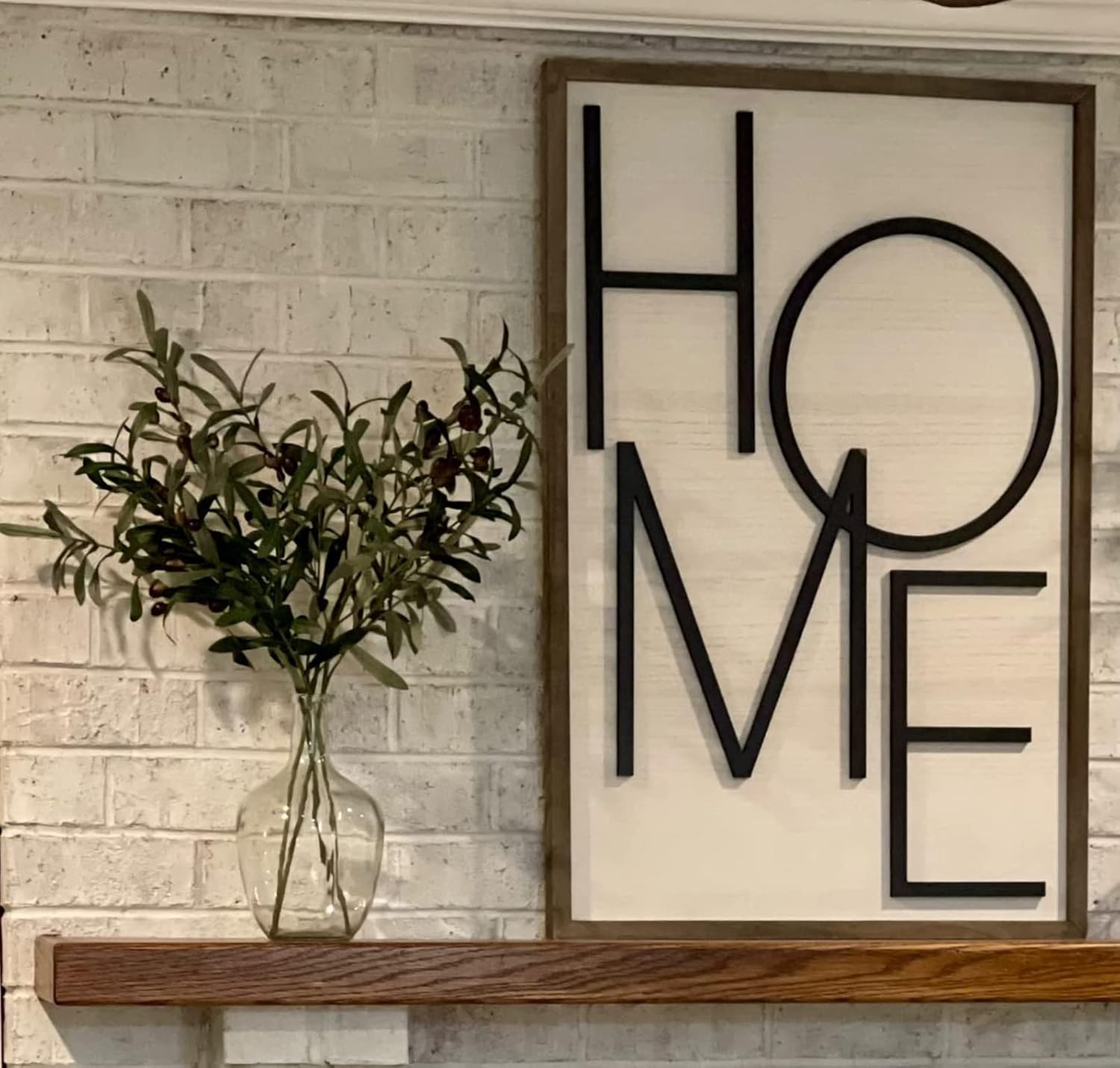 Hewory Large Glass Vase for Decor, 12in Clear Tall Farmhouse Decorative Floor Vase, Round Bubble Balloon Glass Jug Vases for Coffee Table Fireplace Mantel Entryway Living Room Bedroom Kitchen