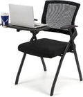 Folding Training Chair with Tablet Arm & Cup Holder – Space-Saving Nesting Chair for Conference Room, Classroom, School, Seminar, Office Meeting