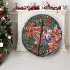 Christmas Wreath Storage Bag 48" with Clear Window | Extra Large Garland Xmas Wreath Container | Durable 600D Oxford Material | XL Huge 48” Holiday Wreath Bags Box (Black)
