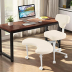 Ergonomic Cross Legged Chair with 360° Swivel Seat, Office Chair with Adjustable Footstool, Meditation Kneeling Chair for Office, Yoga, Home, 286.6 lbs Capacity, Height Adjustable (Beige)