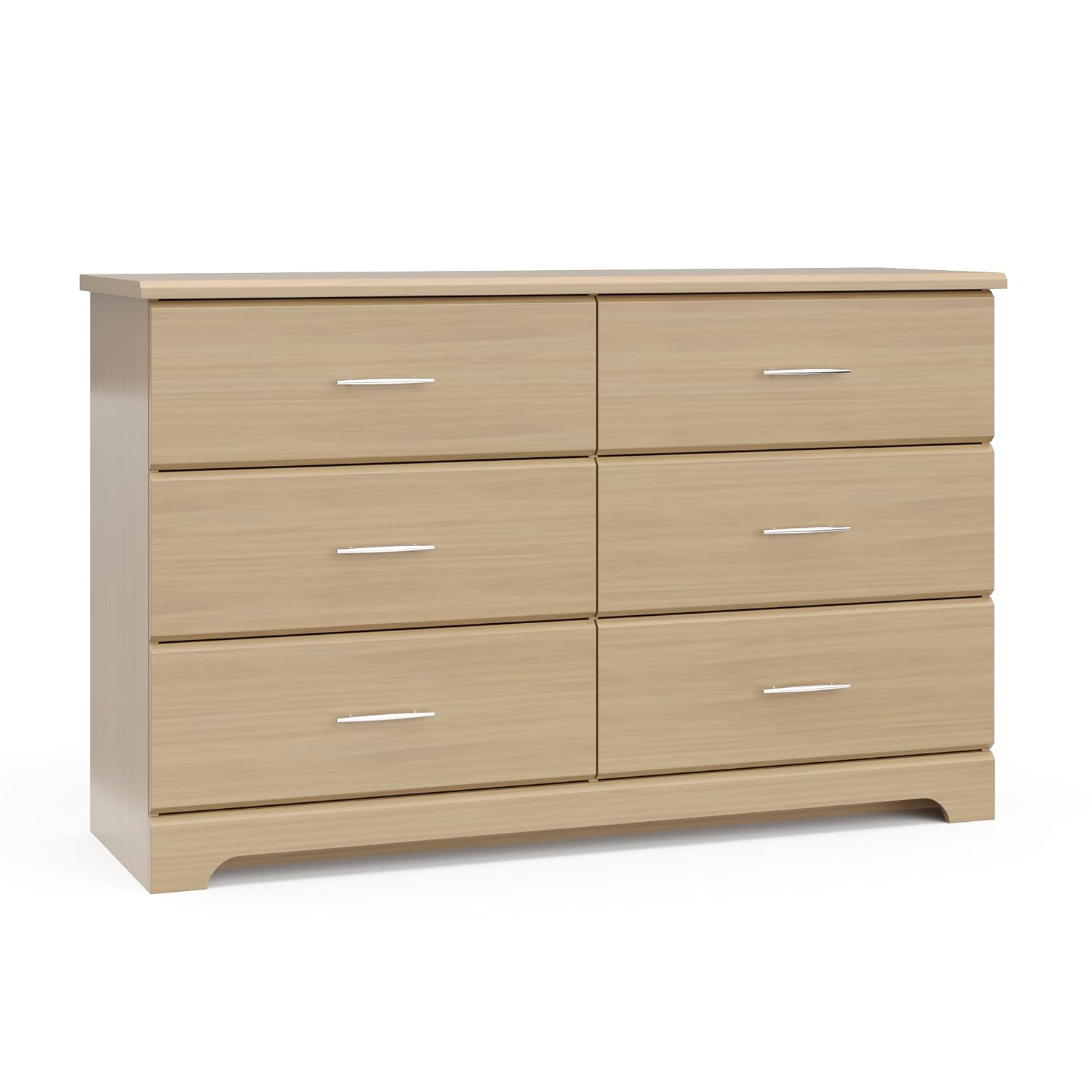 Storkcraft Brookside 6 Drawer Dresser, Driftwood | GREENGUARD Gold Certified, Wood Dresser for Bedroom, Kids & Nursery Storage Chest, Safety Interlocking Drawers, Kids Bedroom