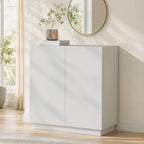 amunrbrek 31.5" Minimalist Buffet Cabinet, Sideboard with Storage, White