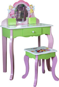 Funnel Layla Girls Flower Vanity Set with Stool