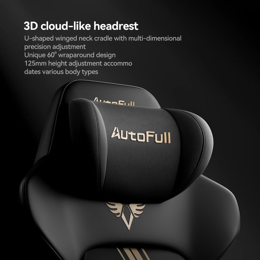 AutoFull M6 Ultra+ 2.0 Gaming Chair – World First with Shiatsu Massage | 720° Mechanical Armrests, Dynamic Lumbar Support, Adjustable Headrest | Ventilated & Heated