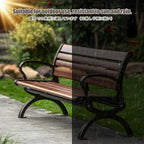 Park Benches for Outside, Outside Benches Weather Proof, Weather Resistant and Weatherproof, Suitable for Courtyards, Porches, Poolside Areas, and Parks.(A Upgraded,150cm)