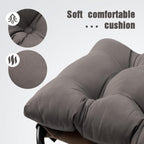 HollyHOME 15"(H) Folding Footrest Stool, Small Foldable Ottoman, Accent Padded Sofa Foot Stool for Chairs and Sofas, Portable Foot Rest Ottoman for Home, Living Room, Bedroom,Dorm,2-Pack,Dark Grey