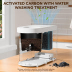 5L Electric Kitchen Composter for Countertop, Smart Indoor Compost Bin with Visible Window, Humidity Sensor, LED Display, Odor Control & Auto-Cleaning, Turns Food Waste into Dry Pre-Compost