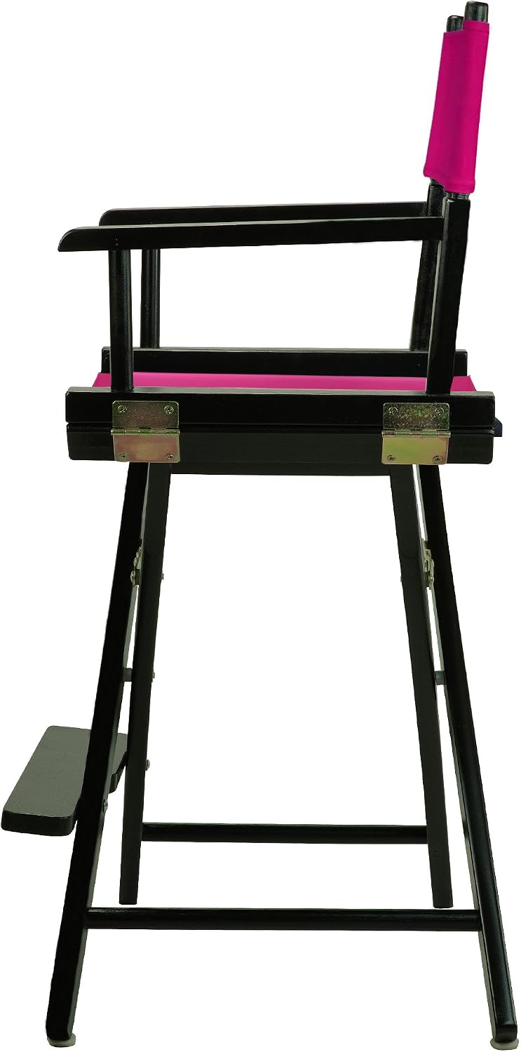 Casual Home 220-02/021-30 Director Chair 24" - Counter Height BlackFrame/Magenta Canvas