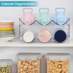 Water Bottle Organizer - 4 Tier Large Capacity stackable water Bottle Organizer for Cabinet, Free-Standing Water Bottle Storage Holder for Countertops, Pantry, Bars, Cabinets, Fridge, Hold 12 Bottles