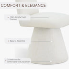 KISLOT Swivel Dining Chairs Set of 4, Modern Upholstered Dining Chair Mid Century Kitchen Chairs with Wave Shaped High Back, 360 Degree Rotating Vanity Chair for Dining Room, Bedroom, Farmhouse, Beige
