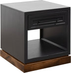 Bridgevine Home Nora Farmhouse Side Table with Drawer & Shelf, 22" End Table, Fully Assembled Storage Accent Table