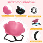 Spinning Chair for Autistic Kids, Flower-Shaped Sensory Spinning Chair for Balance & Coordination, Sit and Spin Sensory Chair, Autism Sensory Toys for Coordination Balance Focus (Pink)