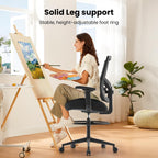 500lbs Drafting Chair,Big and Tall Office Chair for Standing Desk with Wide Seat,2D Adjustable Lumbar Support,Ergonomic Office Chair with Footrest for Home,Drawing or Counter Height Use