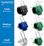Reusable Garden & Cable Clips – Indoor/Outdoor Clamp Holders for Plants, Cords, Wires, String Lights, Trellis & Décor, Multi-Size 12 Green Pack (4 Small, 4 Medium, 4 Large)